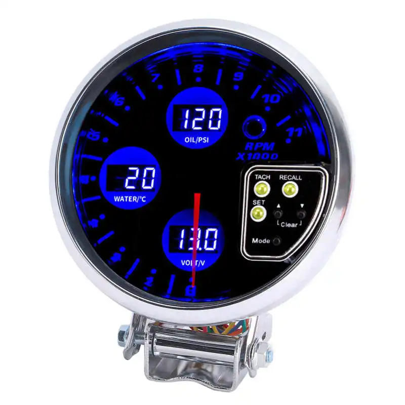 

Voltage Gauge 4 In1 Gauge Metal with High Performance for Drivers for Car