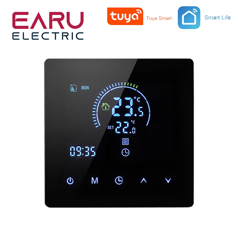 K2 TUYA APP WiFi Smart Thermostat Floor Heating TRV Water Gas Boiler Temperature Voice Remote Controller for Google Home Alexa