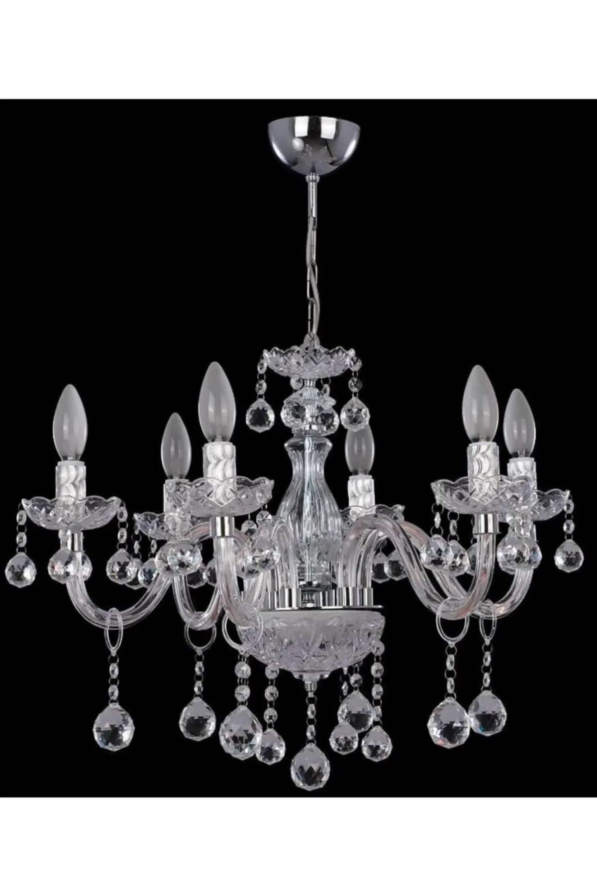 

Прозрачная стеклянная люстра Almira 6 Li