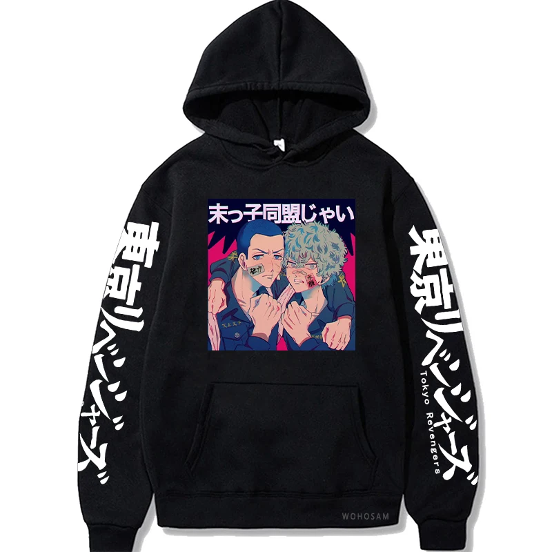 

Аниме Токийский Мстители Souya Kawata Ryouhei Hayashi Kawaii Мультфильм Vrouwen толстовки Harajuku Винтаж Y2K манга Мужская зимняя одежда