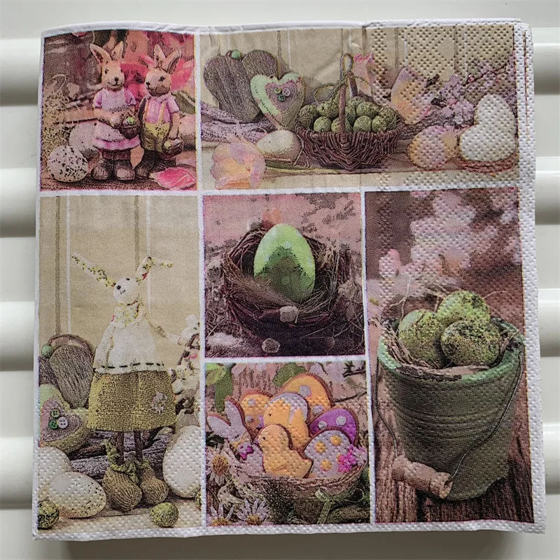 

Женское винтажное полотенце, мультяшное животное, Кролик, Кролик, детский день рождения, свадебный Декор для дома, красивое украшение 20