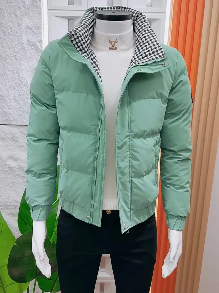 Новая мужская куртка на хлопковой подкладке однотонная простая верхняя одежда