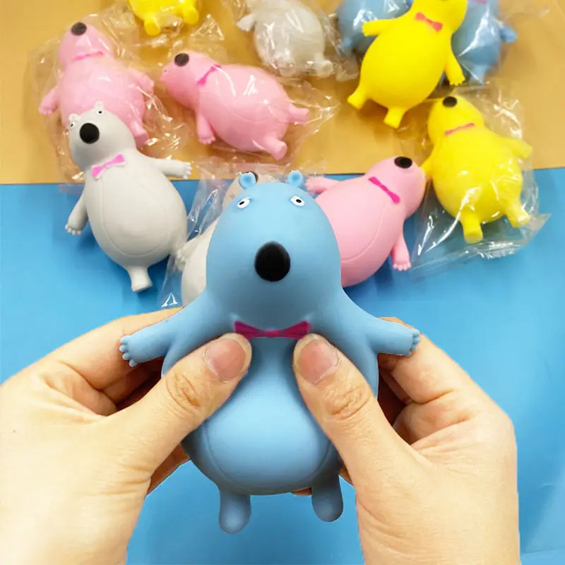 

New Vent Stall Toys Bear Cute Animals Pinch Music Wholesale Creative Birthday Party Gifts