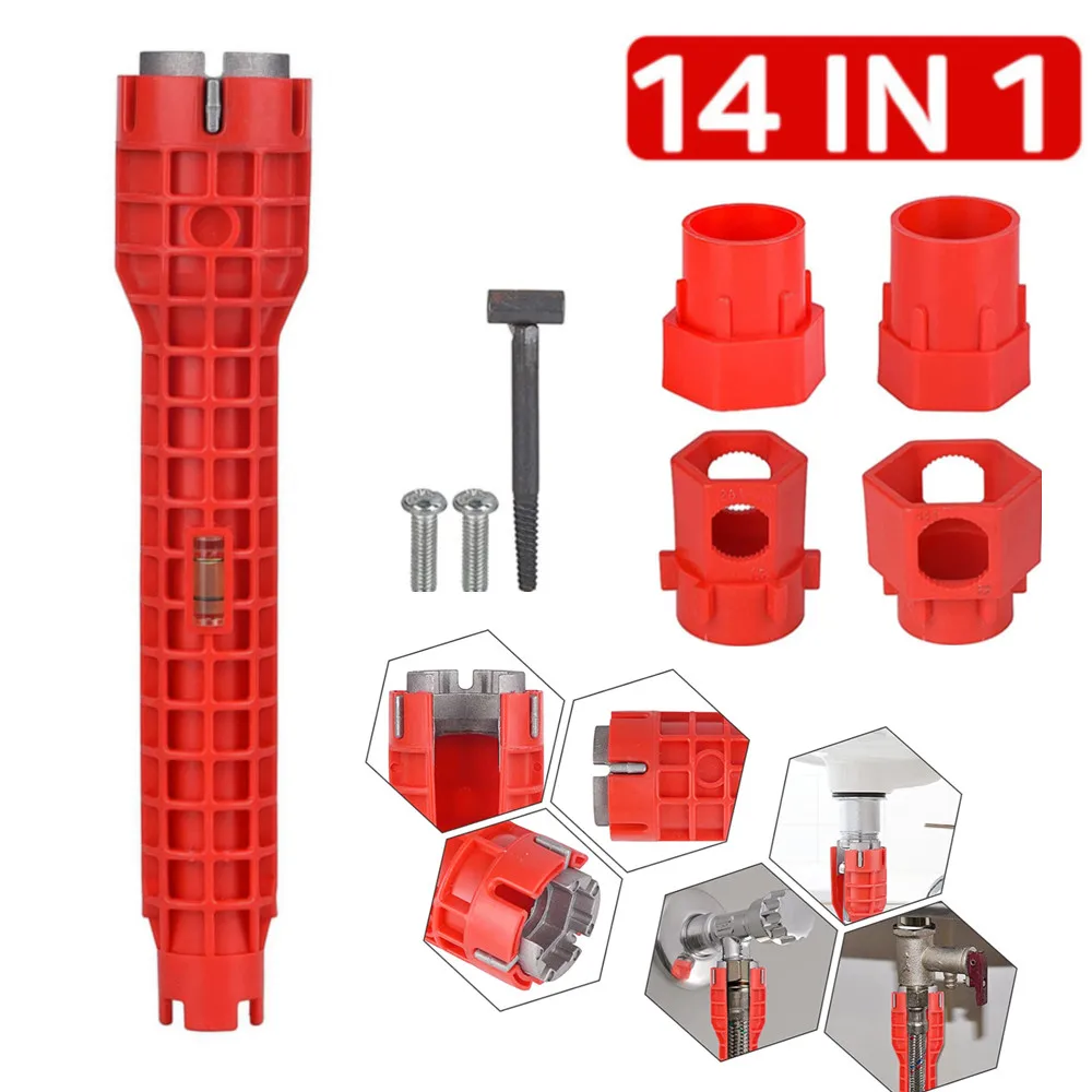 

With Tool Ratchet Faucet Faucet Wrench Sink Bathroom Repair In Sink For Tool Sanitary Double-head 1 Handle, 14 Installer For Set
