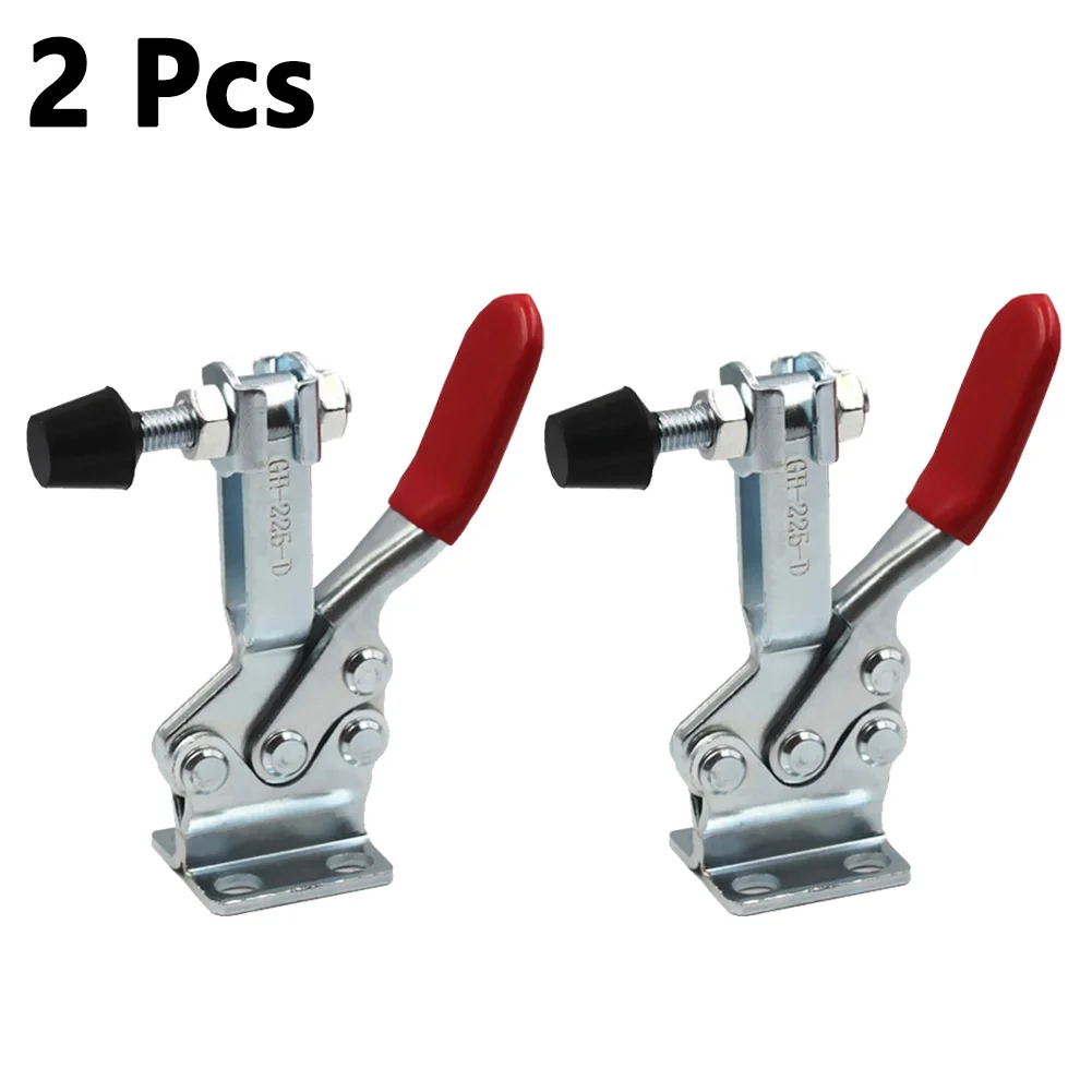 

2pcs GH-225D Toggle Clamps 227kg 500lbs Quick-Release Fixed Clamping Woodworking Carpentry Clip Tool Horizontal Toggle Clamp