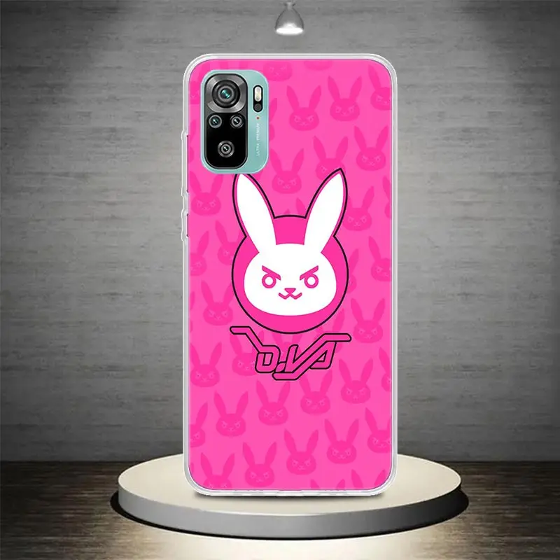 Чехол для телефона Game O-Overwatchs-DVA Xiaomi Redmi Note 13 12S 12 11 Pro Plus 11S 11T 11E 10 10S 9 9S 8 7 Global Soft Cover