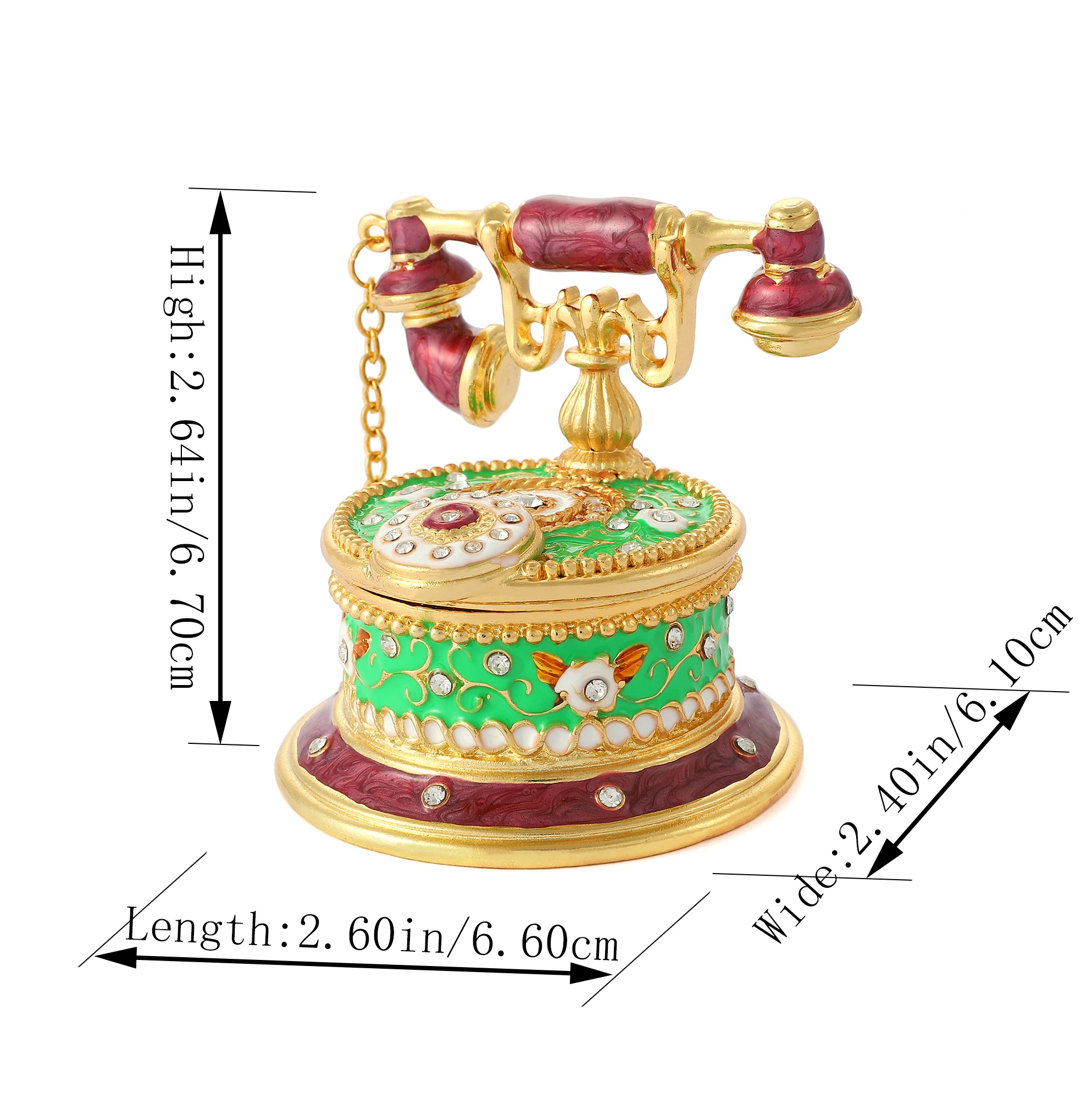 QIFU Metal Craft Зеленый Ретро и Ностальгический Телефон Украшение Дома (art.: 3920cd0bdfb2c) - 3920cd0bdfb2c