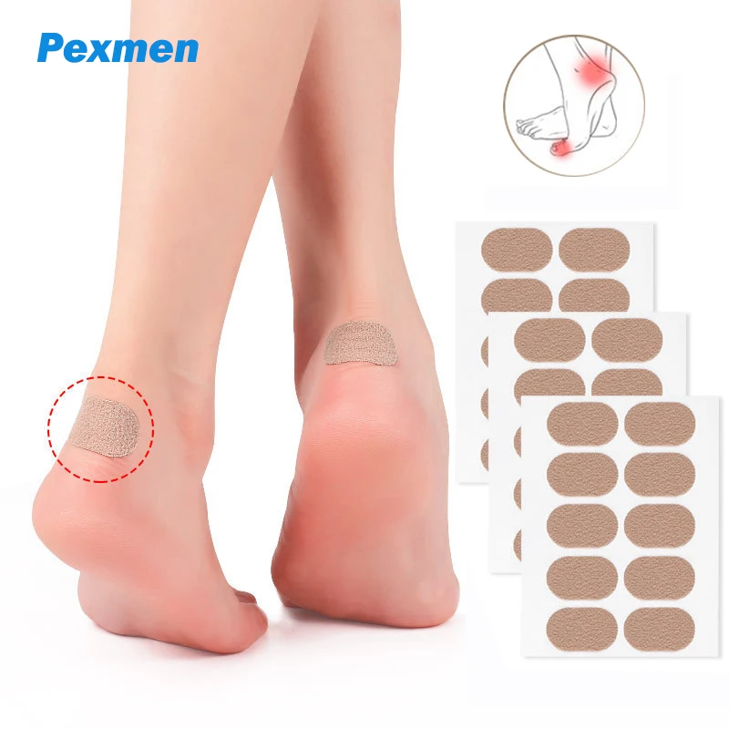 

Pexmen 10/20/50Pcs Bunion Cushion Foot Protector Pads for Reduce Rubbing Callus Chafing Friction Strong Adhesive Heel Stickers