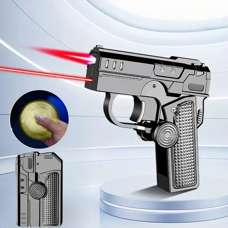 Новая ветрозащитная двойная складная надувная зажигалка уличная металлическая