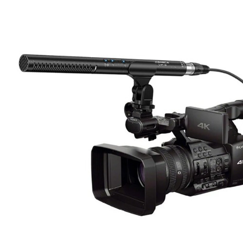 

Photography CVM-VP3 Super-Cardioid Adjustable Sensitivity Condenser Interview Video Microphone For DLSR Camcorder