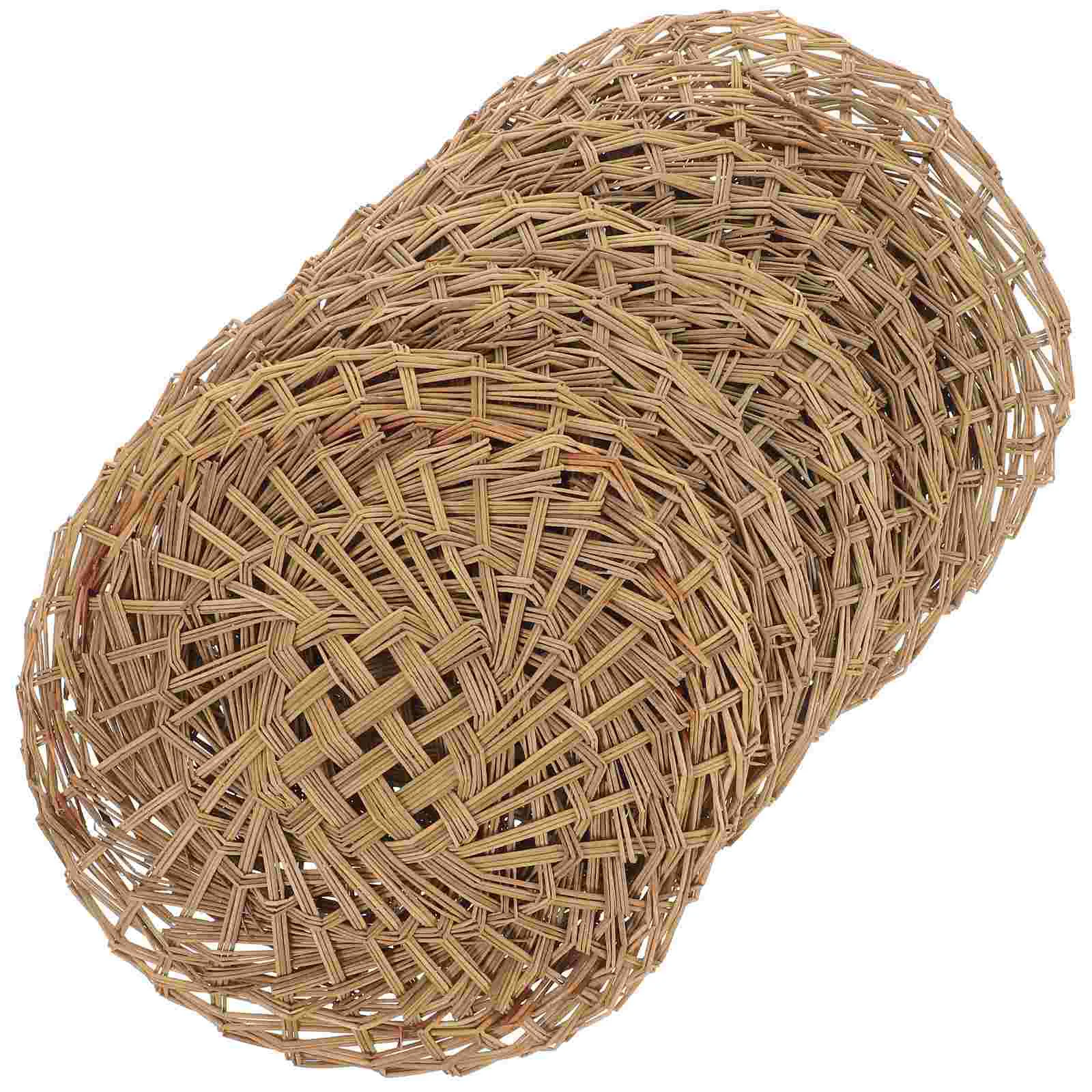 

6 Pcs Steamer Mat Stainless Steel Straws Kitchen Gadgets Baking Mats Grass Pads Inserts