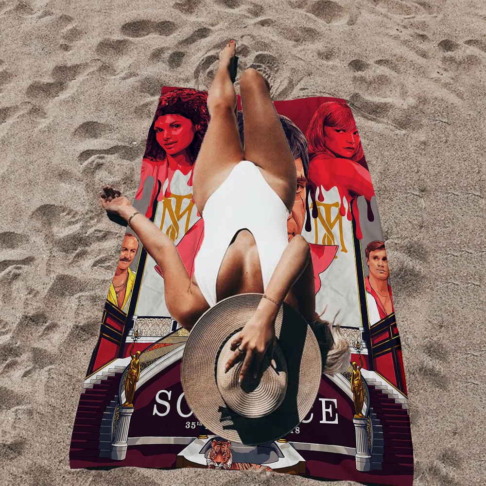 Scarface 1983 аниме пляжное полотенце для плавания мягкая впитывающая мочалка детские