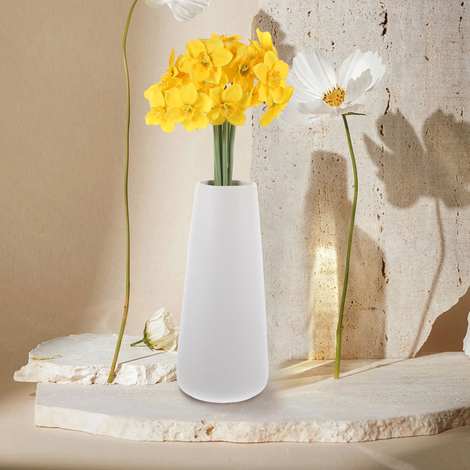 

Artificial Daffodils Yellow Artificial Flowers For Outdoors Wedding Centerpieces Tables Simulated Silk FakeBouquet Arrangement