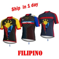 philippines bicycle short sleeve wear road cycling mtb top downhill offroad bike jersey antiskid shirt jacket uniform clothes