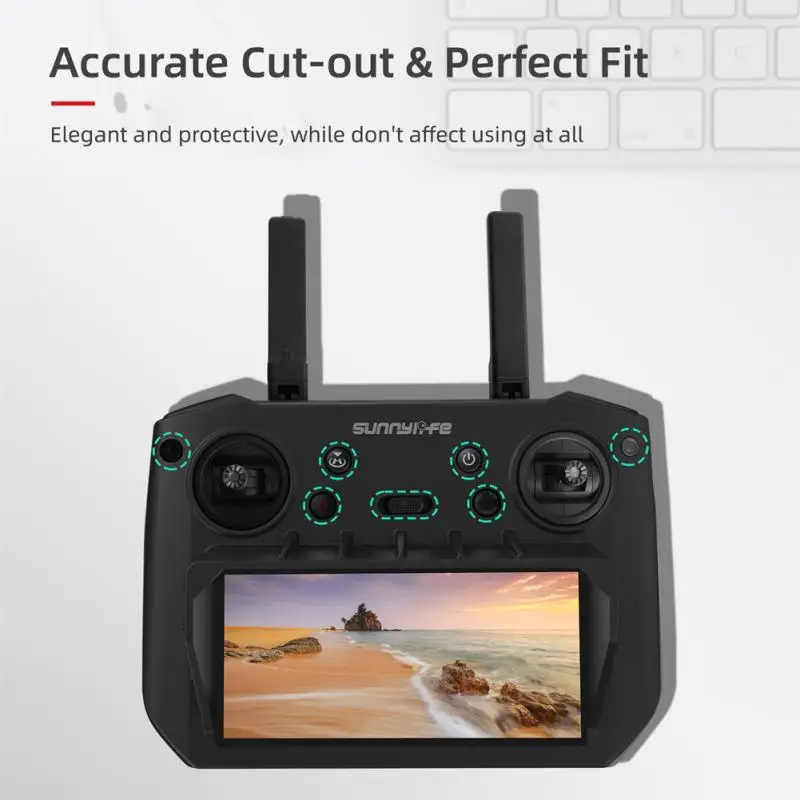 

Sunnylife Silicone Case For Silicone Protective Cover For DJI Mavic 3 Smart Controller Accessories With Sunhood Anti-Scratch Cas
