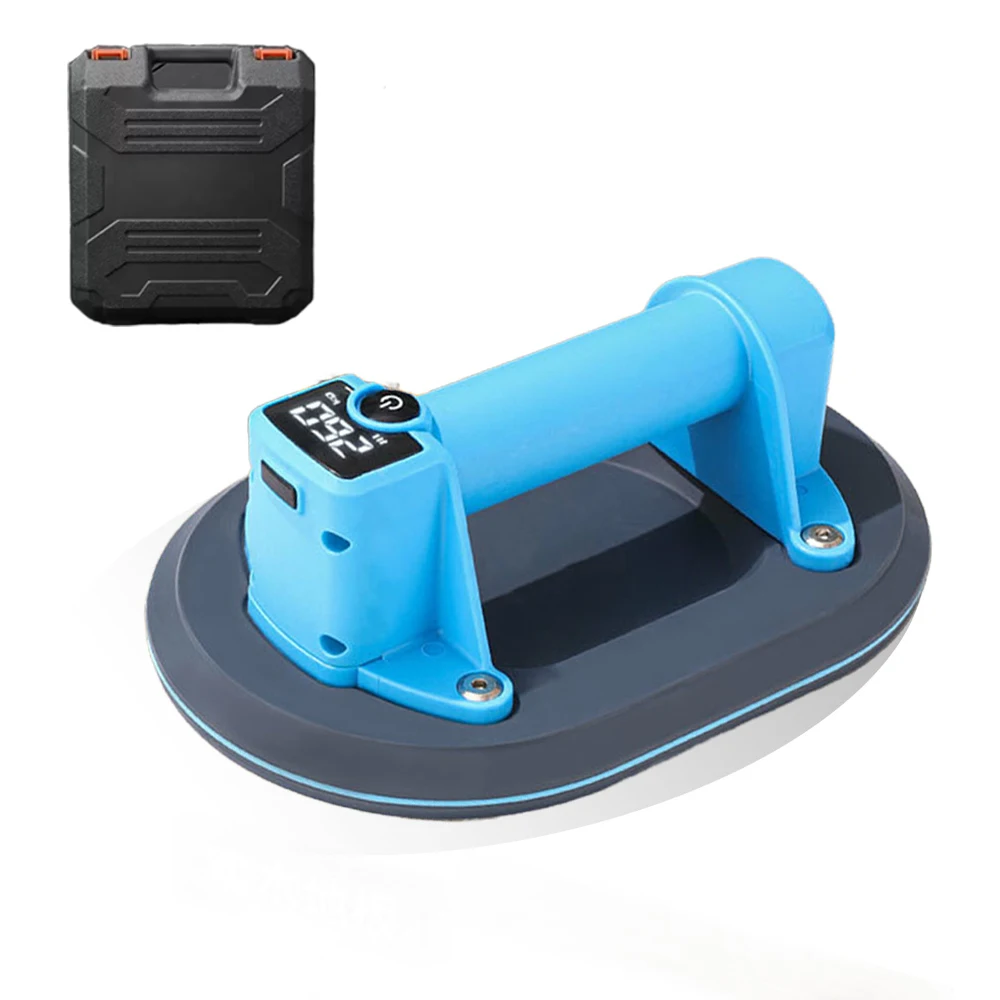 Электрическая вакуумная присоска 200 кг, несущая способность, сверхмощный вакуумный подъемник для гранитной плитки, стекла, ручной подъем, мощный