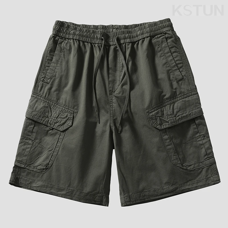 Комбинезон-карго мужской из натурального хлопка с поясом на резинке