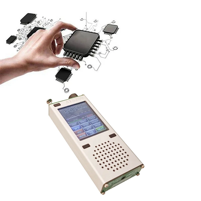 Полнодиапазонное радио ATS200 SI4732+ESP32+Bluetooth+2 4-дюймовый сенсорный дисплей FM AM LSB