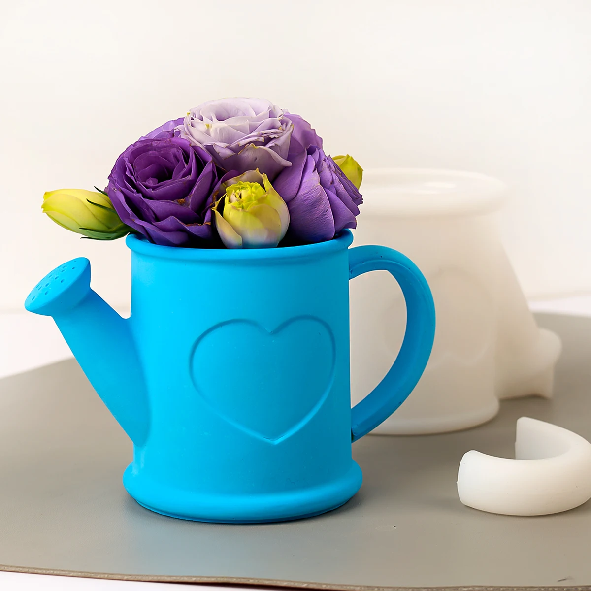 Силиконовая форма для свечей в форме сердца