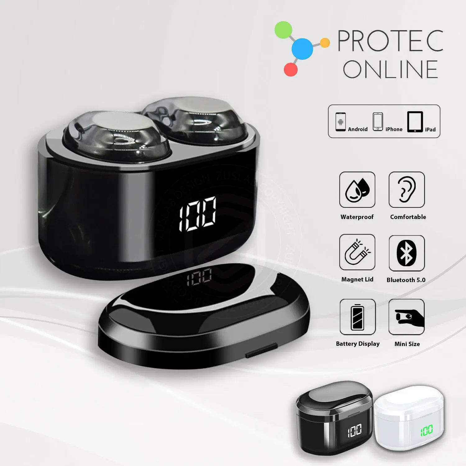 

Wireless Bluetooth Earphones Headphones Earbuds Sport Gym for iPhone Apple