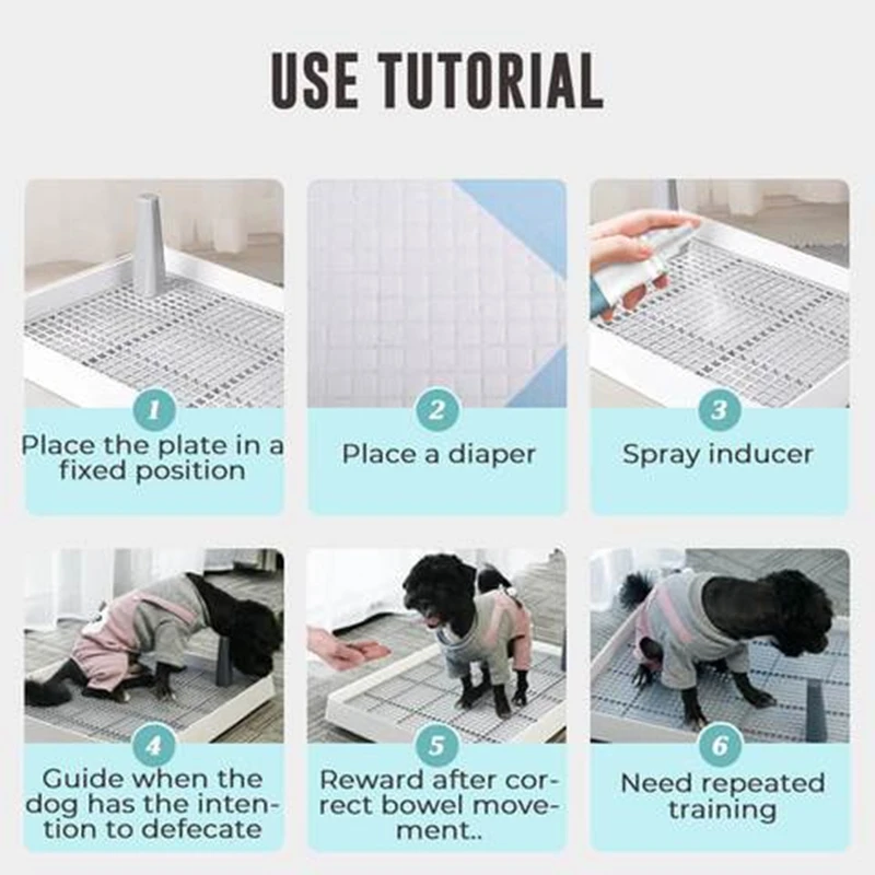 Портативный туалет для домашних животных комнатный тренировочный пластиковый