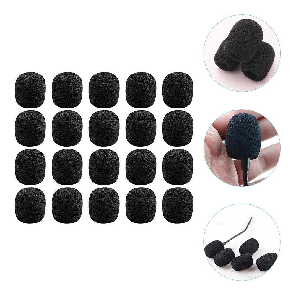 

40 Pcs Dome Cover Sponge Covers Mic Protectors Lapel Microphone Mini Microphones
