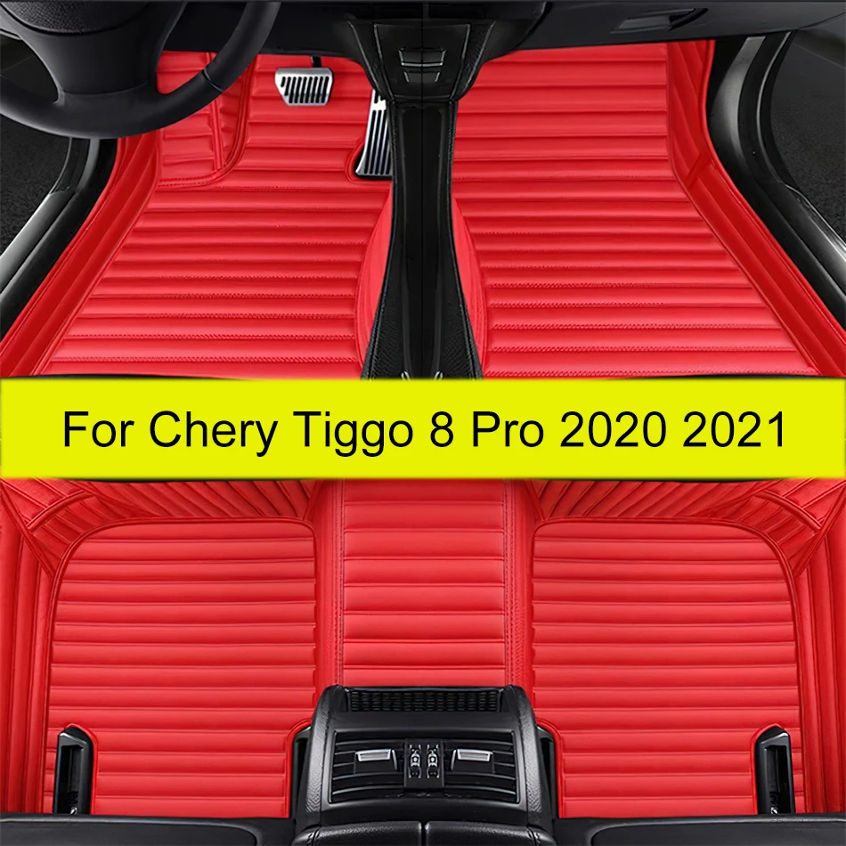 100% кожаные автомобильные коврики на заказ для Chery Tiggo 8 Pro 2021 водонепроницаемые