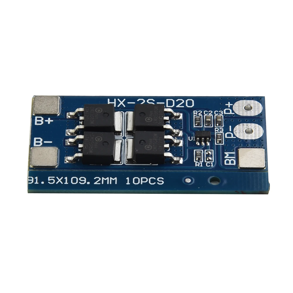 1PC 2S 7.4V Lithium Battery Protection Board 13A WorkingCurrent 20A Current-Limiting Workshop Equipment Power Tool Air Tools images - 6