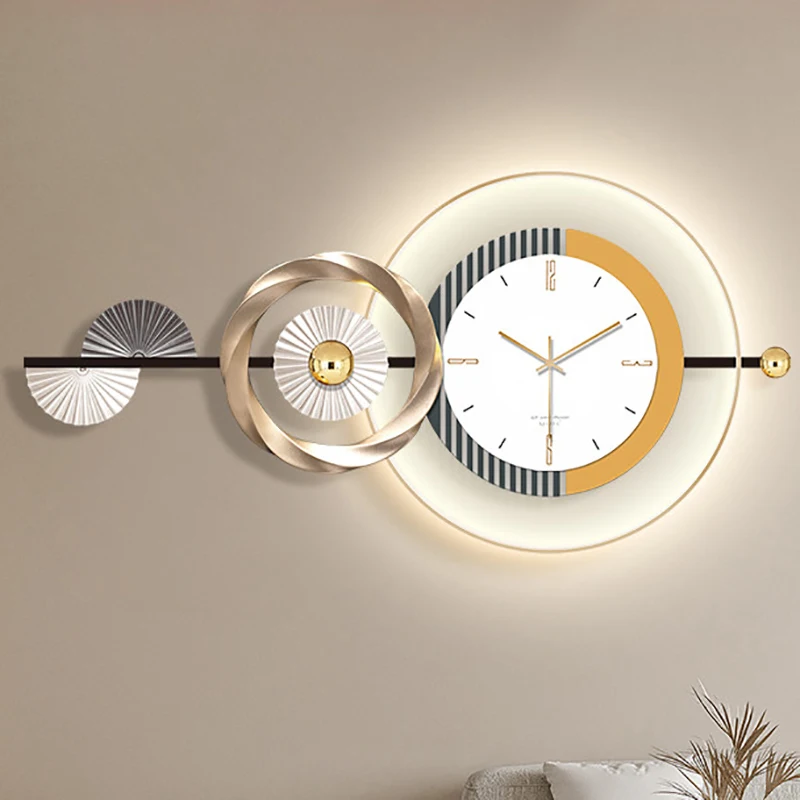 

Luminous Home Decor Wall Clock Quartz Nordic Modern Wall Digital Led Clock Large Decoration Reloj De Pared Room Decorarion