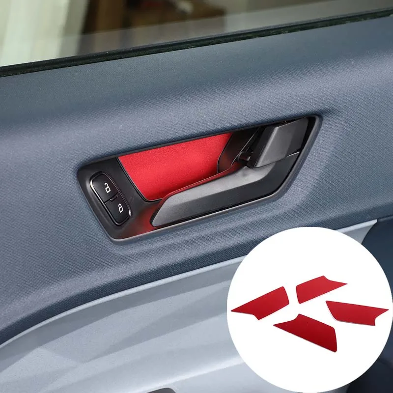 

For 22 Ford Maverick inner handle anti-scratch sequins car interior decoration accessories quality aluminum alloy