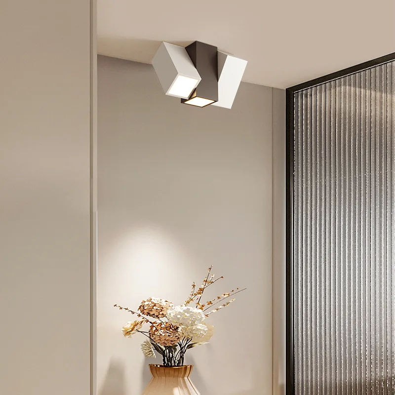 Диммируемый настенный потолочный светильник для входа в коридор квадратные