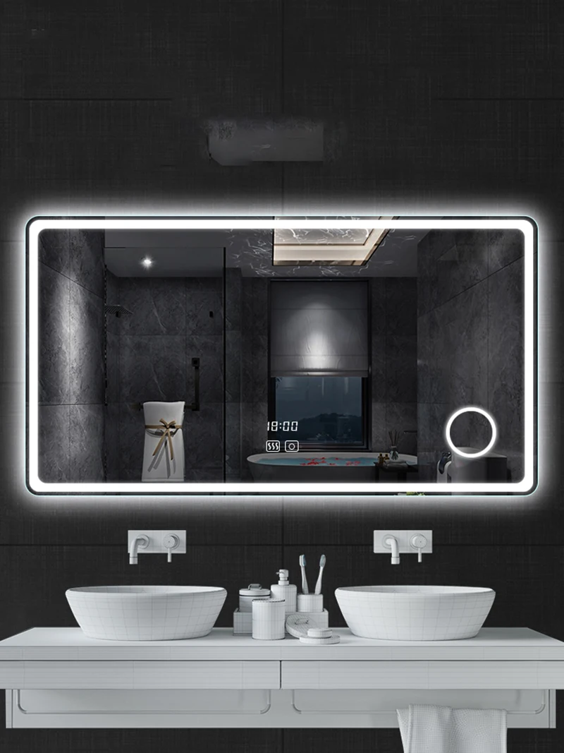

SMART LED WALL HANGING BATHROOM MIRROR WITH LIGHT