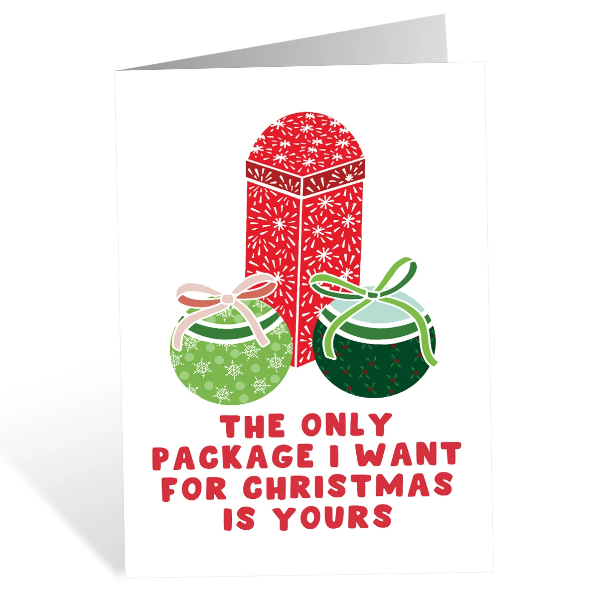 Забавные рождественские открытки для мужа жены девушки единственная модель