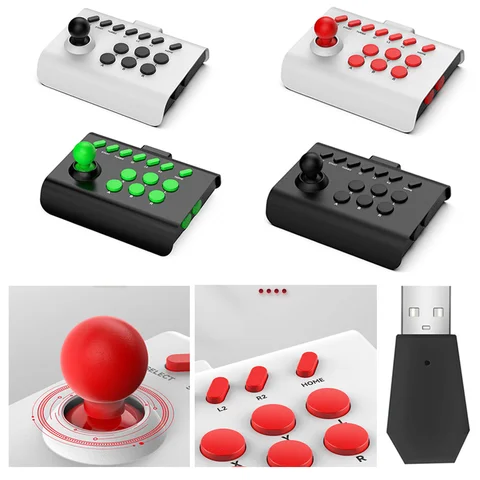 PXN-0082 игровой джойстик Ретро аркадная консоль Rocker беспроводной Bluetooth проводной 2,4G контроллер для Nintendo Switch PS4 PS3 PC