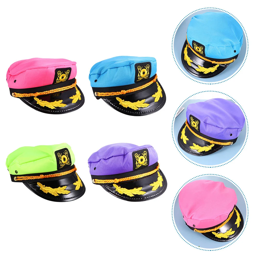 

4 шт. капитан шляпа Косплей американская яхта Морской Сейлор корабль полиэстер шапки для взрослых