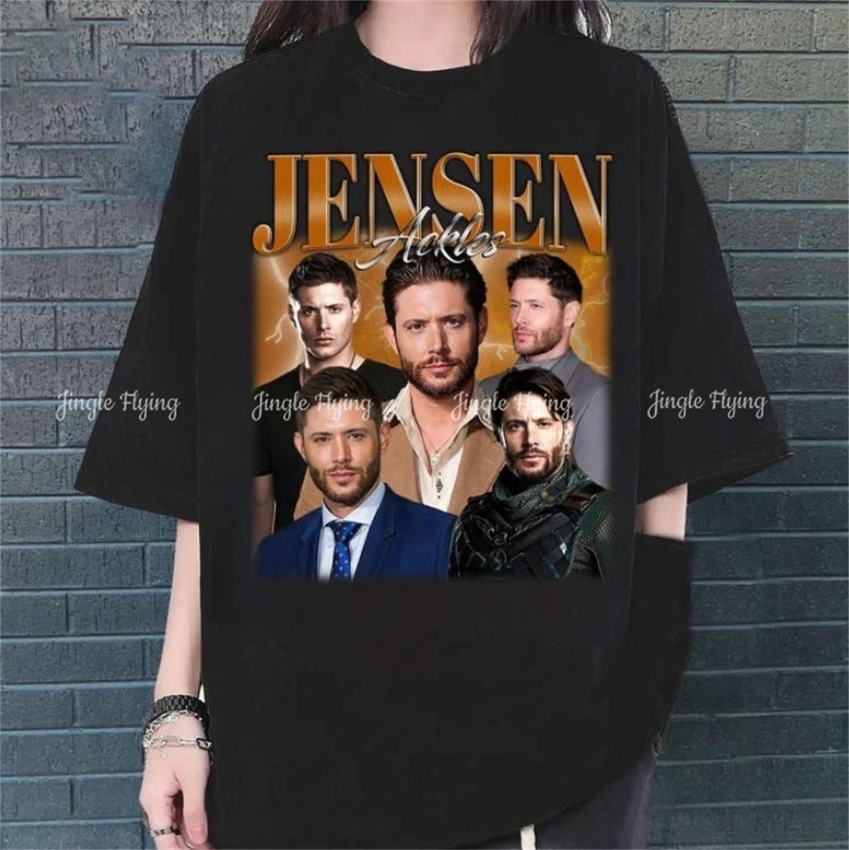 Футболка с рисунком Jensen Ackles в стиле ретро футболка Дин Винчестера рубашка из