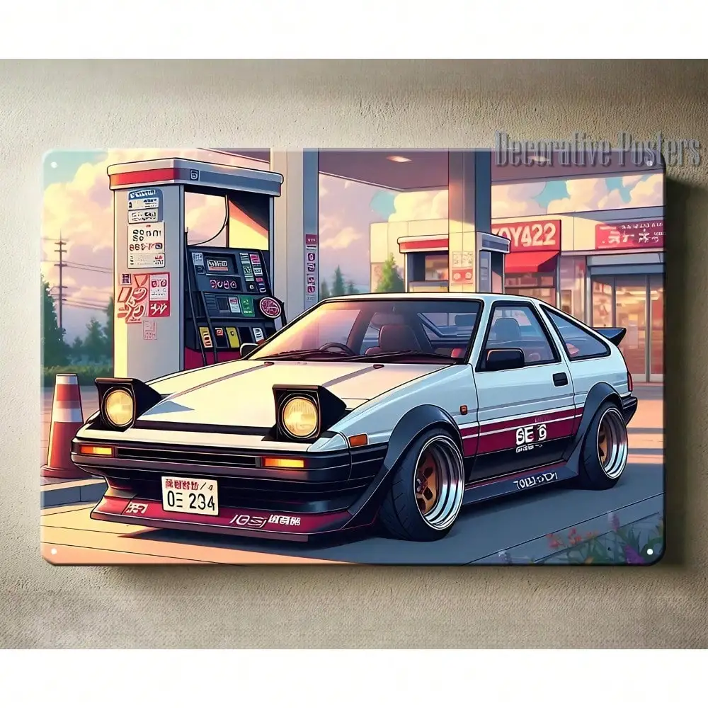 

Металлический постер JDM AE86 CIFBUY 20x30 см