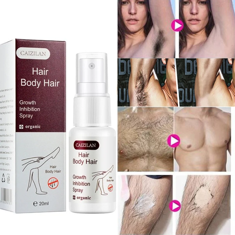 

Painless Hair Growth Inhibitor Permanent Hair Removal Spray Remove Intimate Parts Legs Body Armpit Hair Hair Depilatory 20ml