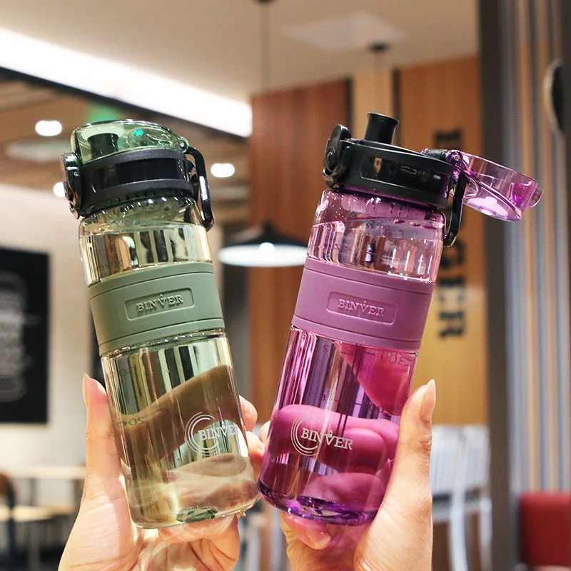 Convenient Student Sport Water Cup Plastic Portable Water Container Couple Mug Large Capacity Outdoor Travel Sport Water Bottle