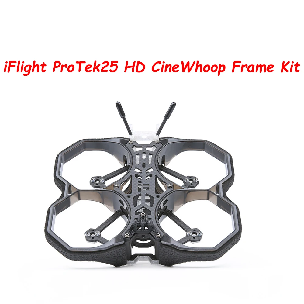 

1Set ProTek25 HD/Analog CineWhoop Frame Kit with GoPro TPU Black Bottom Stand 114mm Frame Kit for RC Drone FPV Part