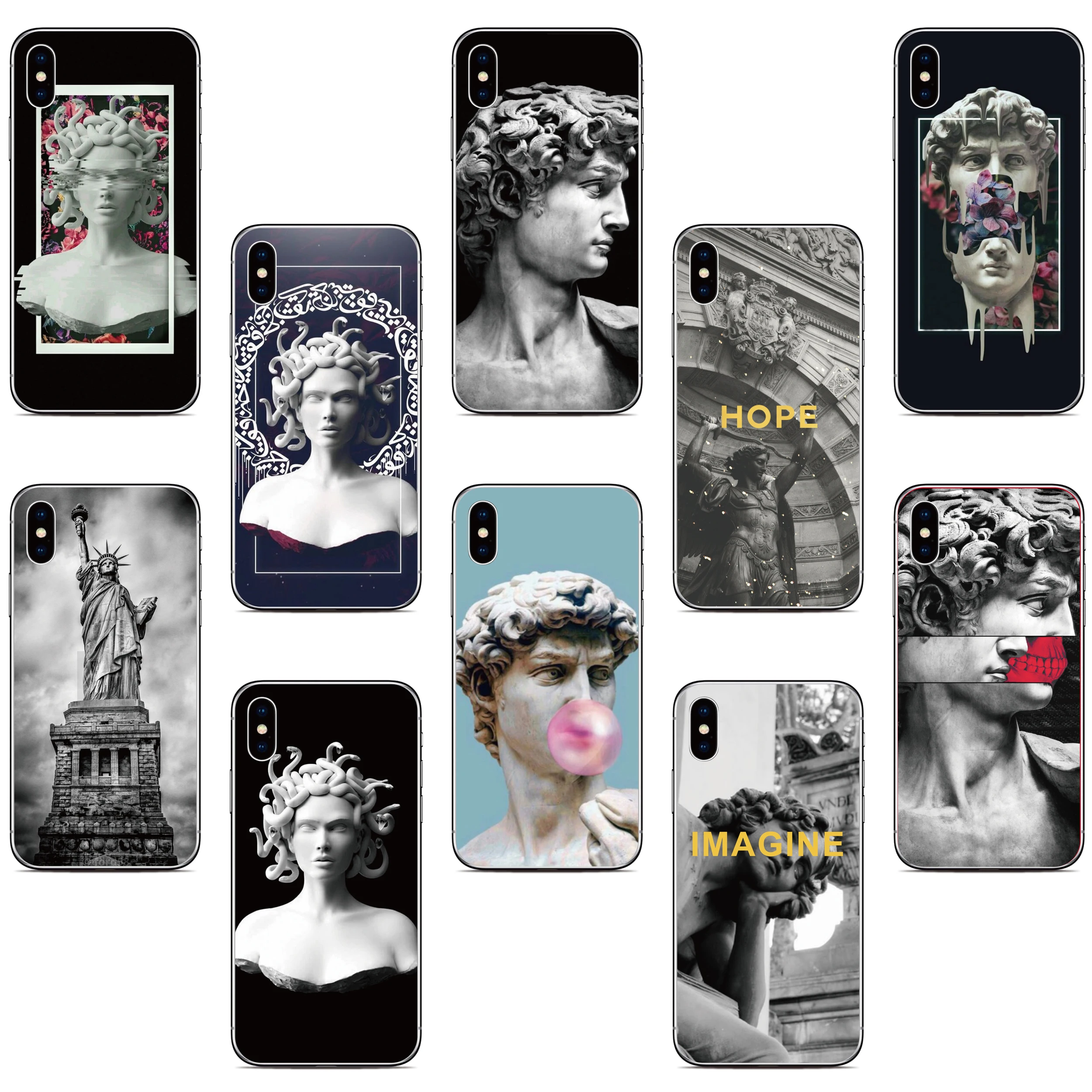 Чехол Art Statue для UMIDIGI G100 G9A G9C G9T G9 G6 5G Note 90 90C 90A G3 G5 A16 A15 A13 Pro Max Nothing Phone 2A 1 2 Cover
