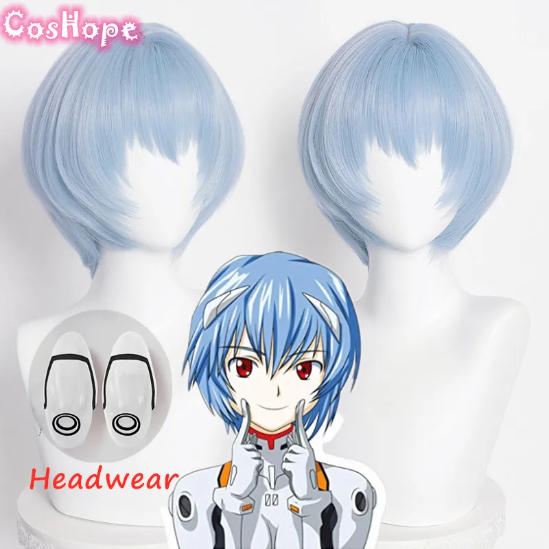 Рей Аянами Косплей EVA Женский 30 см короткий синий парик косплей аниме парики