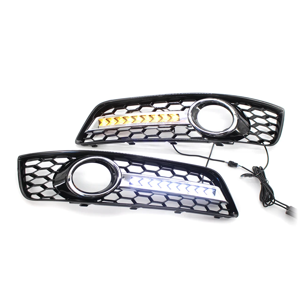 2 шт. автомобильные передние противотуманные фары крышка сотовой сетчатой