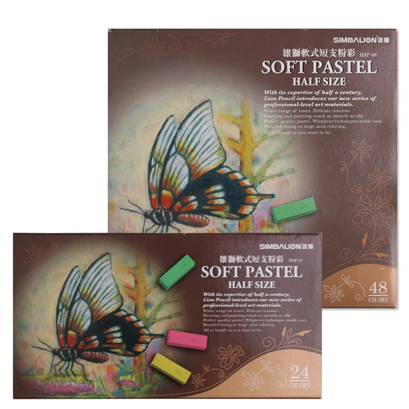 Ceny 24 Kolory Krótki Miękki Pastelowy Pastelowy Zestaw Kijów Przenośny Stały Rysunek Kreda łatwy W Użyciu Narzędzie Do Rysowania Linii Dostaw Sztuki