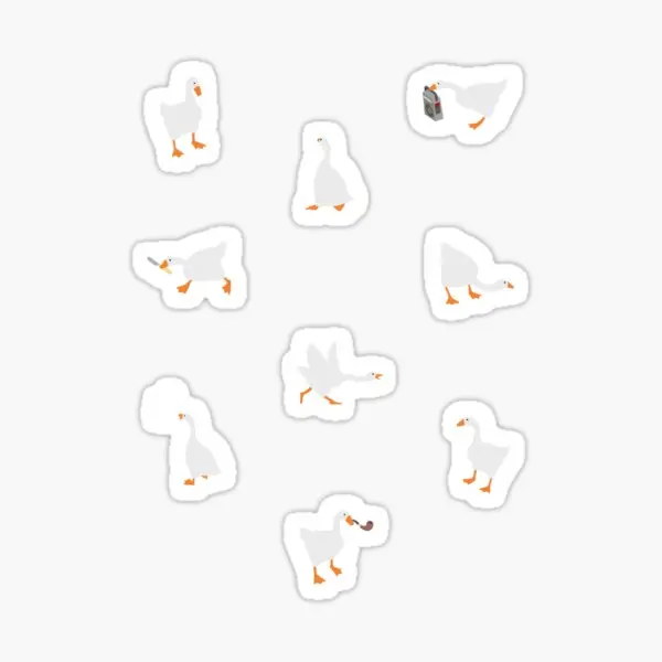 

Funky Goose 5PCS Stickers for Stickers Funny Room Window Bumper Living Room Water Bottles Cute Background Luggage Laptop Print