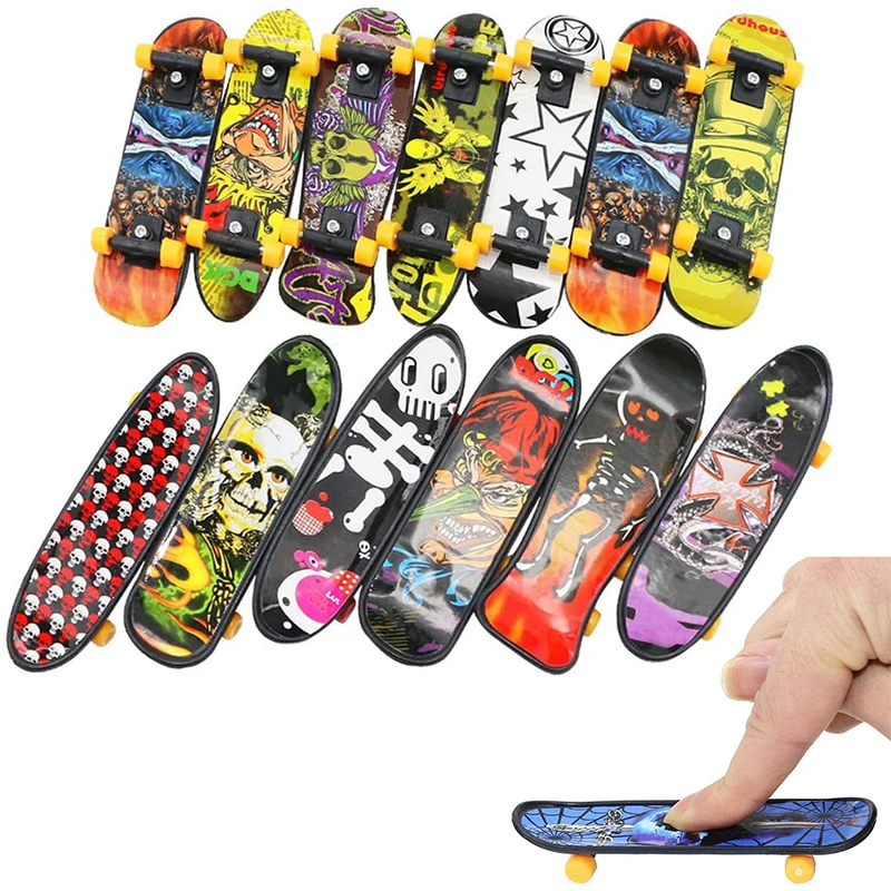 

5pcs Mini Finger Skateboard Toy Creative Portable Fingertips Movement Party Favors Novelty Toys for Children Anti Anxiety