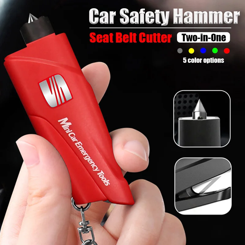 

Multifunction Mini Car Window Breaker Seat Belt Cutter for Seat Leon Mk1 Mk2 Mk3 Lbiza 6l 6j Altea Ateca Sportcoup Accessories