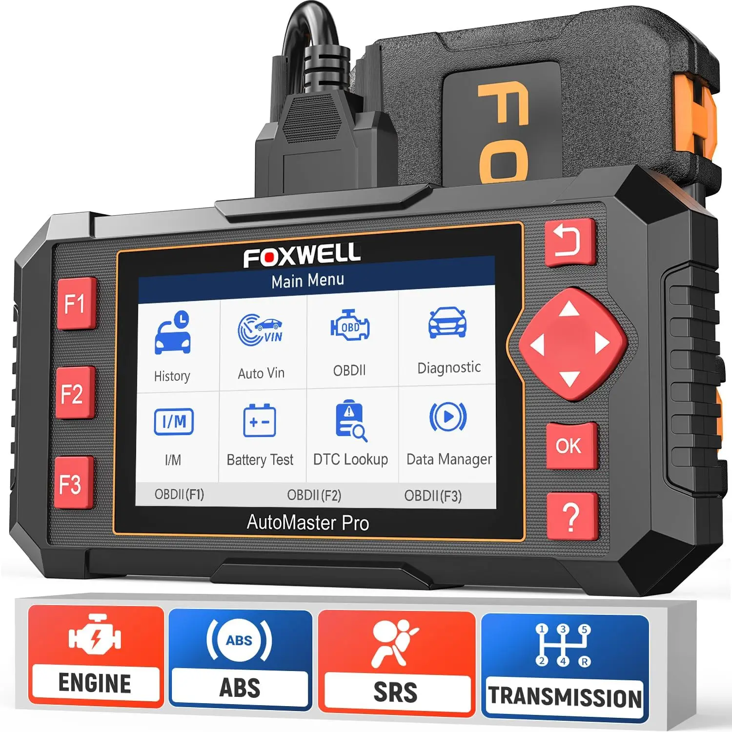 FOXWELL NT614 Elite OBD2 Автомобильный диагностический инструмент ABS SRS Считыватель кодов