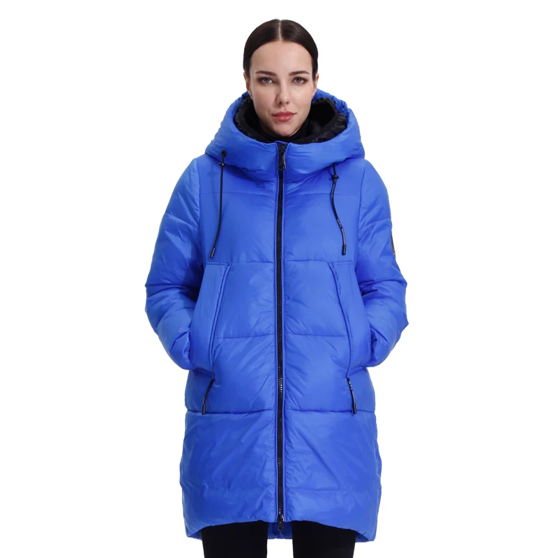 

Jacket hooded Quilted Coat Puffer Cotton Clothing Ladies Plus Size Outwear Quality Clothes Women's Parka Female Long Down