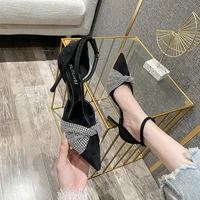 ladies high heels ladies sandals suede solid color pointed stiletto non slip stiletto ladies casual shoes women shoes